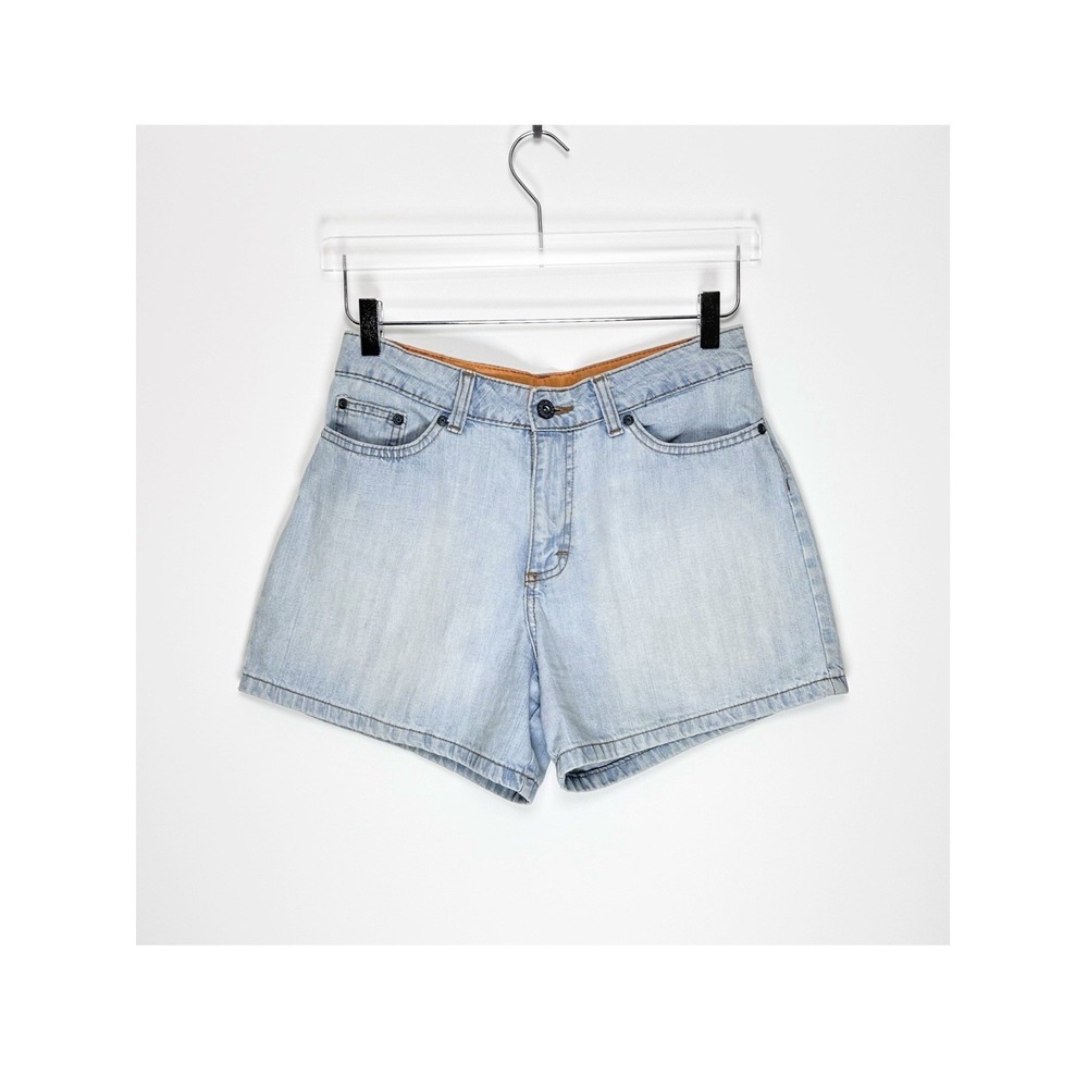 Vintage VF Jeanswear Jean Shorts Girls 16 Adjustable Waist Light Wash Denim Blue